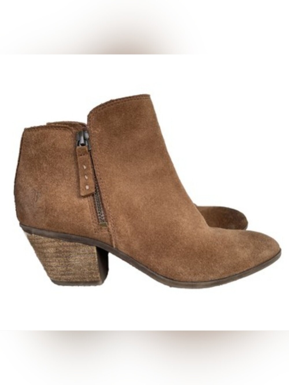 Frye Judith Ankle Booties Double Zip Heels Shoes Women's Size 6 Retail $328